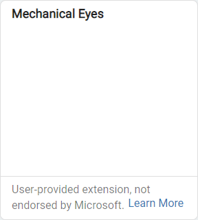 Mechanical eyes extension
